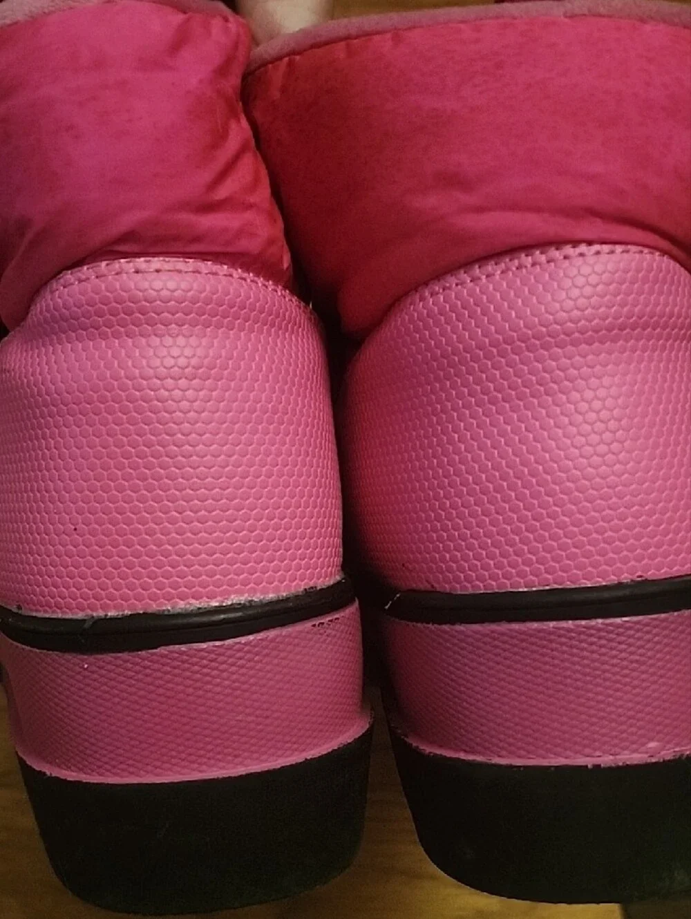 Juicy Couture Hot Pink Padded Winter Ankle Boots